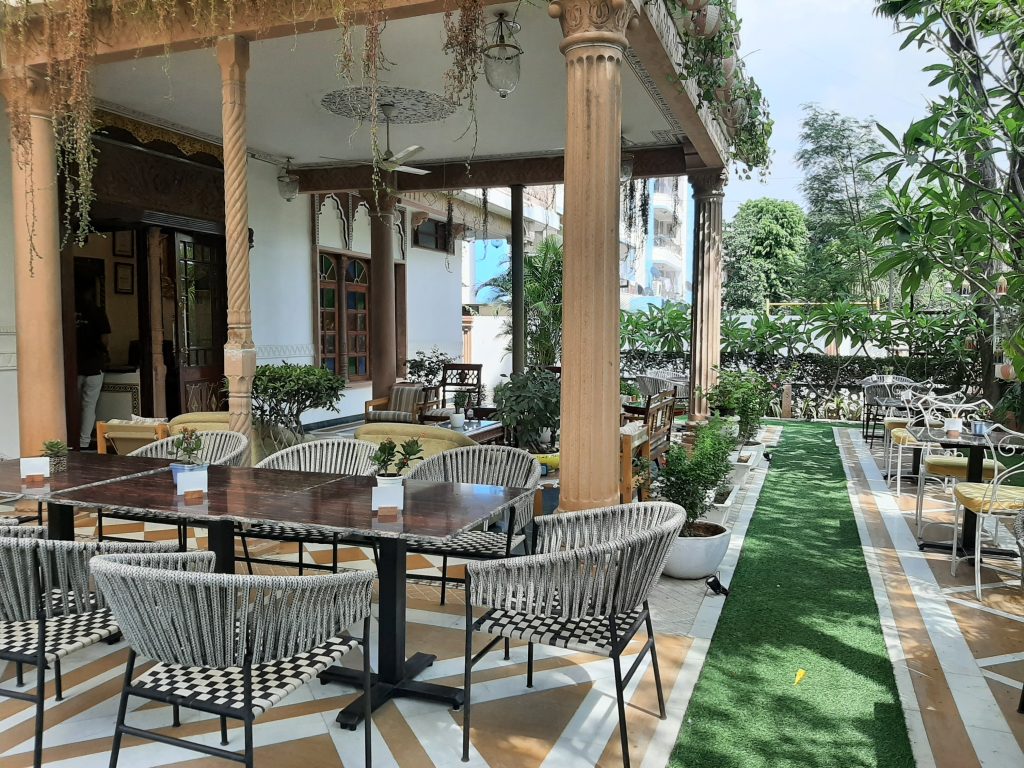 Serai Brews Café at the charming Vimal Heritage Hotel