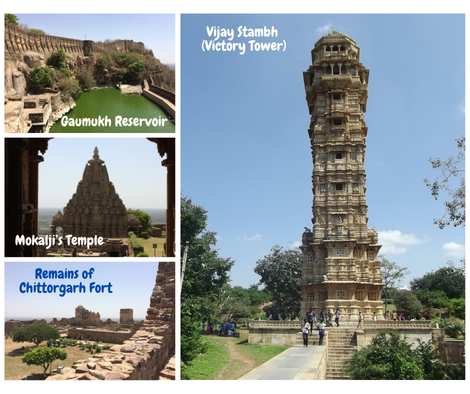 Postcard showcasing Day 7 of the West Rajasthan cultural tour, featuring Chittorgarh Fort