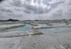 Snow in Rajasthan? A Day Trip to Kishangarh Turquoise pools and cracked white ground at Kishangarh dumping yard, Rajasthan